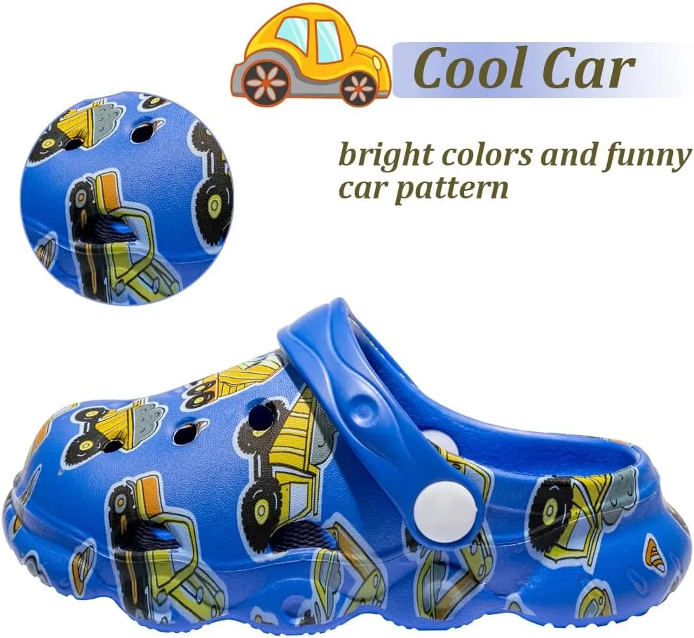 Kids Clogs Boys Girls Toddler Dinosaur Slip on Slide Garden Shoes Cartoon Beach Pool Kids Clog Sandals Slippers Water Clogs