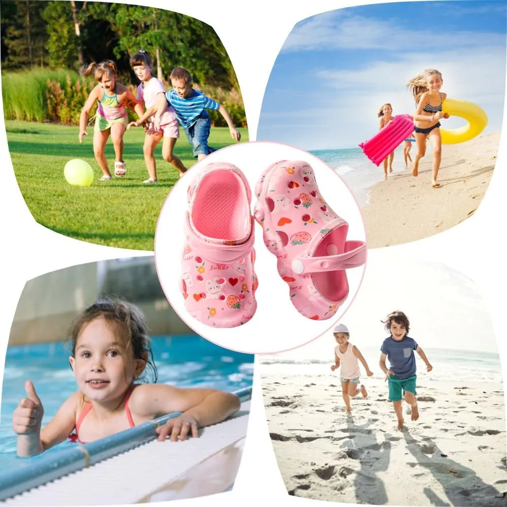 Kids Clogs Boys Girls Toddler Dinosaur Slip on Slide Garden Shoes Cartoon Beach Pool Kids Clog Sandals Slippers Water Clogs