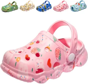 Kids Clogs Boys Girls Toddler Dinosaur Slip on Slide Garden Shoes Cartoon Beach Pool Kids Clog Sandals Slippers Water Clogs