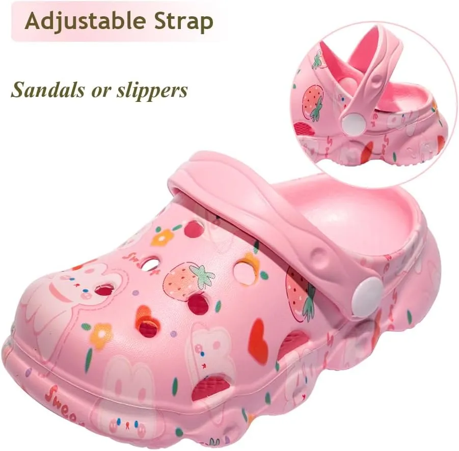 Kids Clogs Boys Girls Toddler Dinosaur Slip on Slide Garden Shoes Cartoon Beach Pool Kids Clog Sandals Slippers Water Clogs