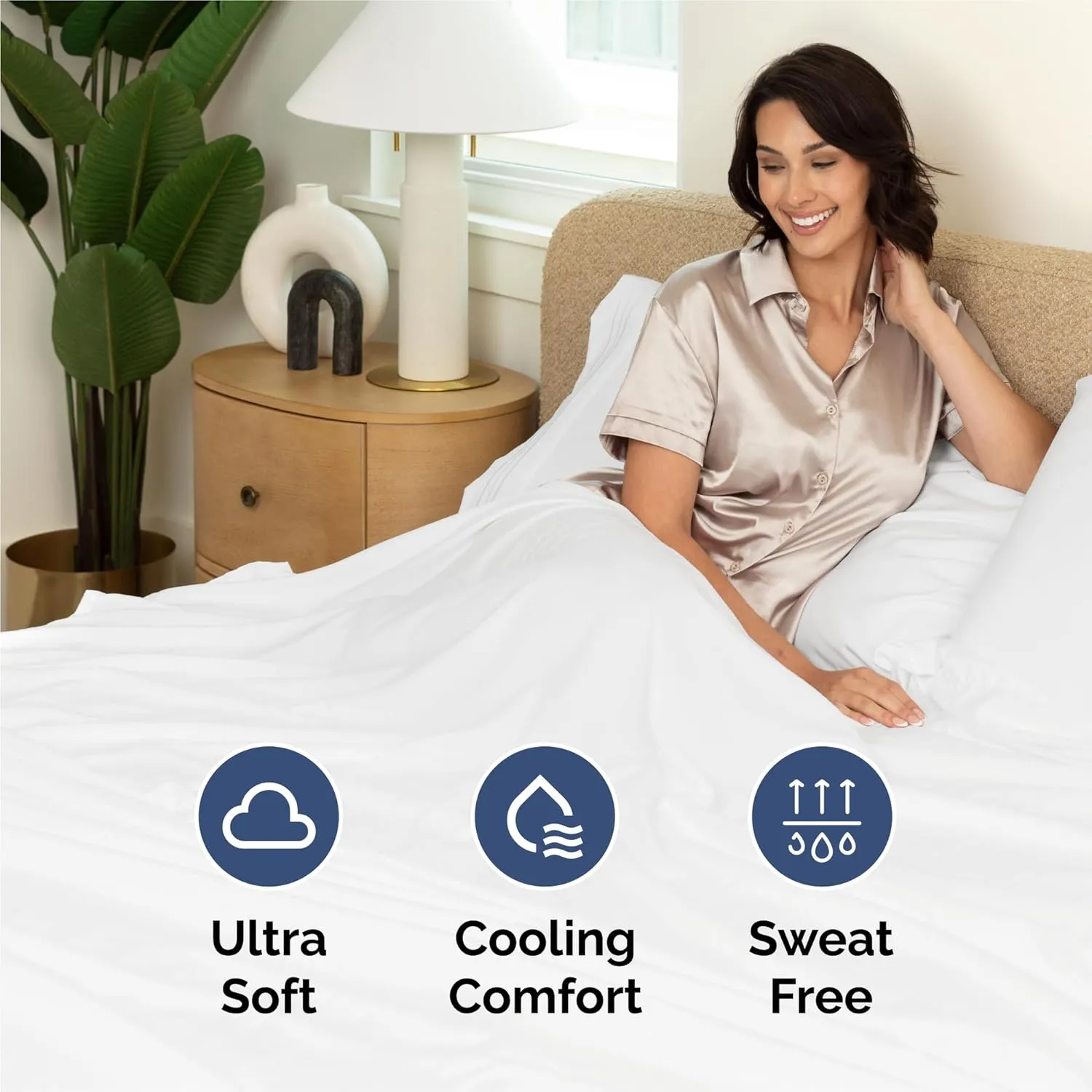 King 6 Piece Sheet Set - Comfy Breathable & Cooling - Ultra Soft Hotel Luxury Bedding Set with 8-16 Inch Deep Pockets - 1 Flat & 1 Fitted Sheet & 4 Pillowcases - Cozy, Wrinkle Free & Easy Care - White