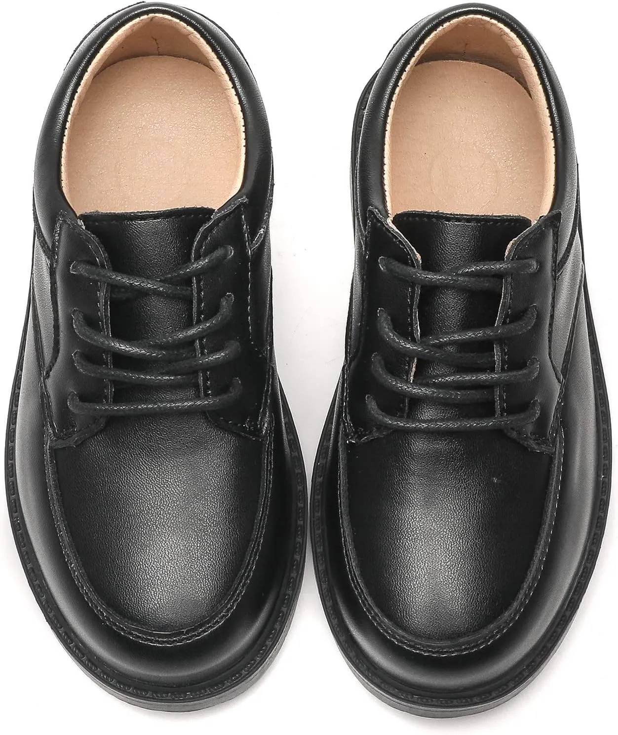 kkdom Boys Girls Classic Lace-Up Comfort Oxfords School Uniform Dress Shoes Loafer Flats (Toddler/Little Kid)