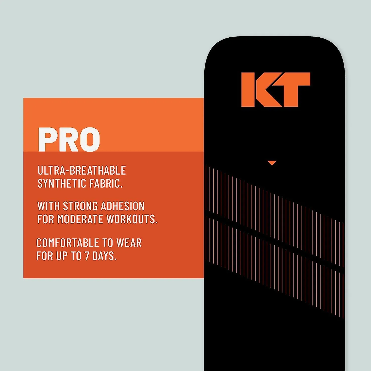 KT Tape, Pro Synthetic Kinesiology Athletic Tape, 150 Count, 10” Precut Strips