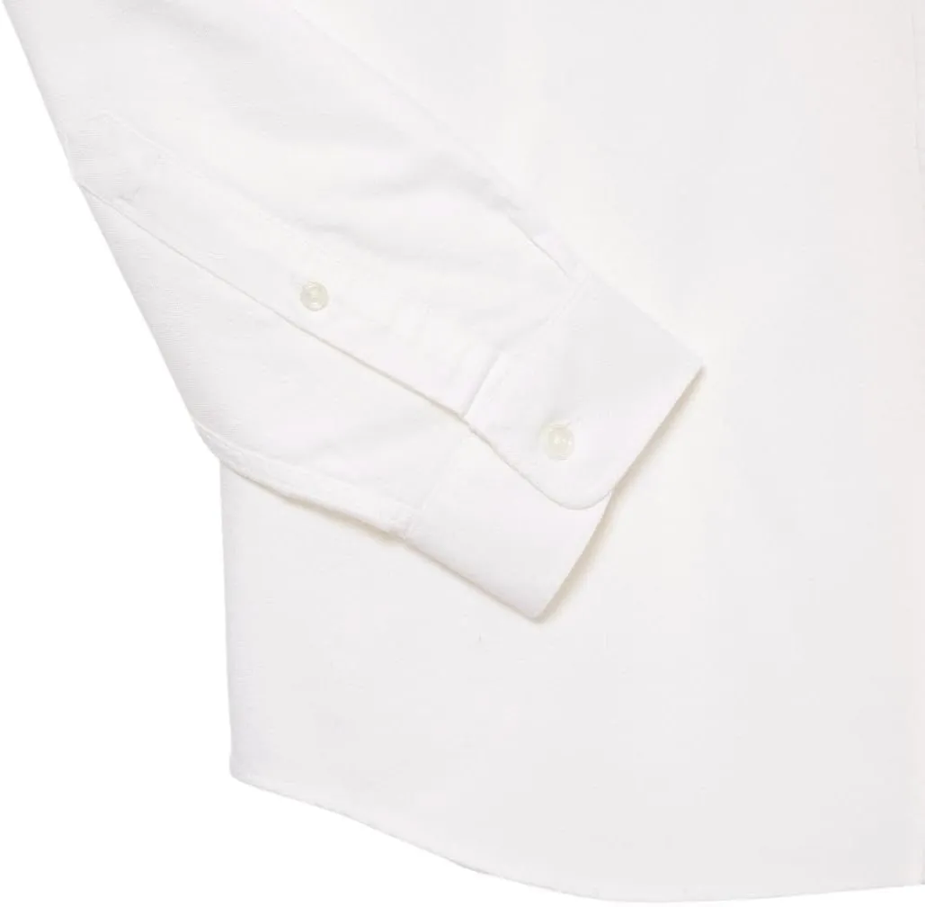 Lacoste Mens Long Sleeve Regular Fit Button Down Solid Oxford Shirt