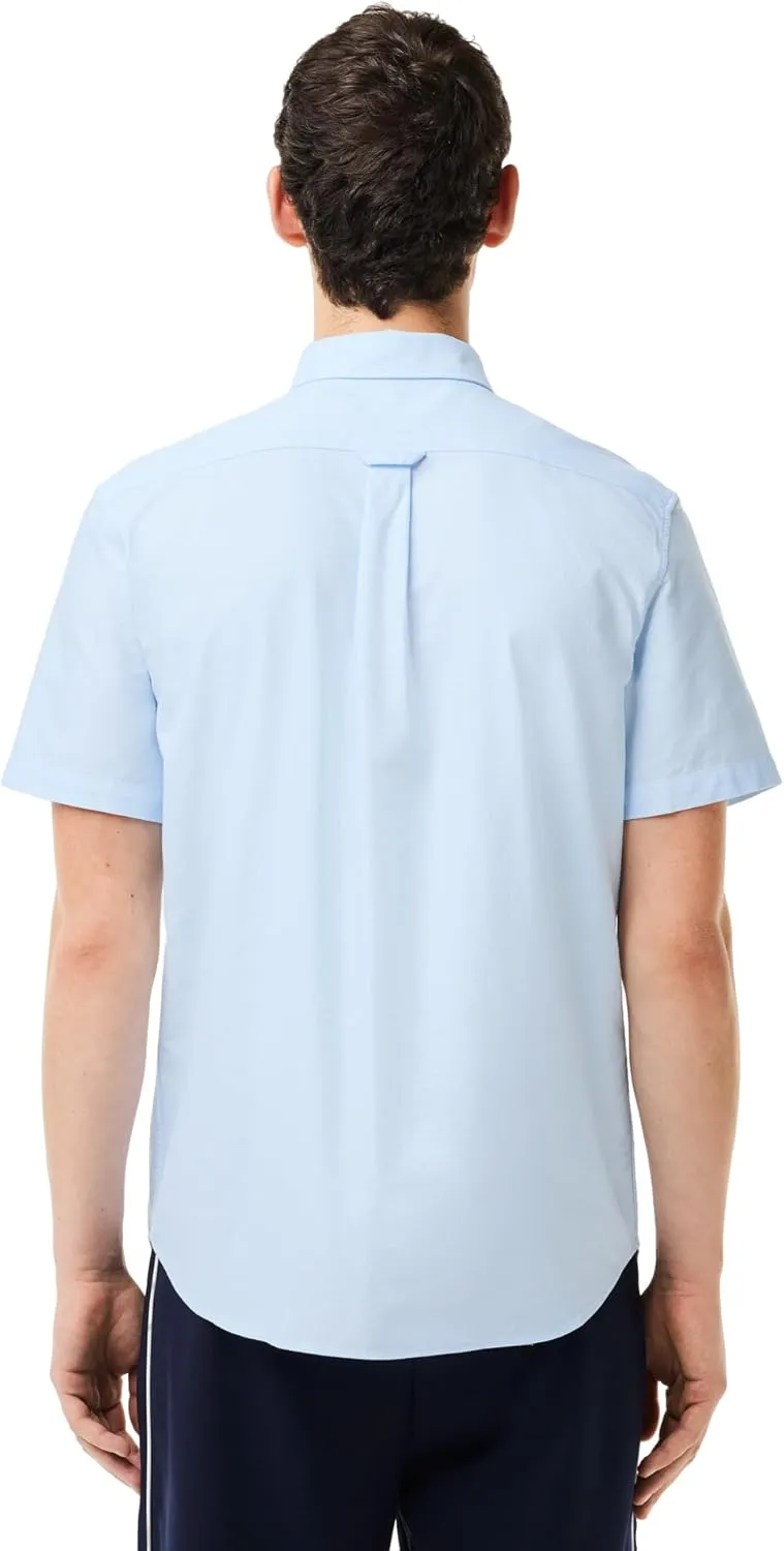 Lacoste Men's Regular Fit Short Sleeved Oxford Shirt