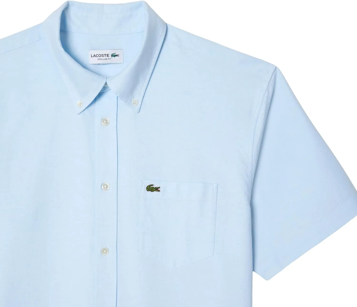 Lacoste Men's Regular Fit Short Sleeved Oxford Shirt