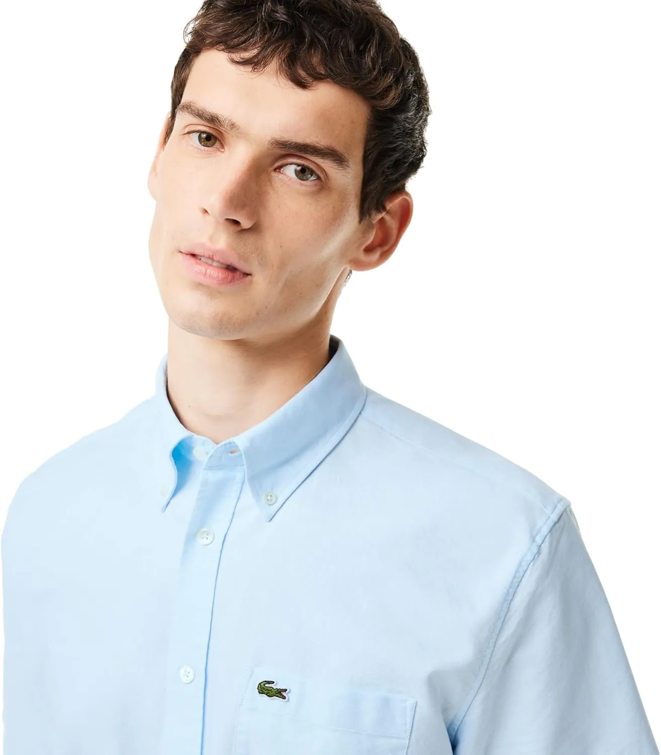Lacoste Men's Regular Fit Short Sleeved Oxford Shirt