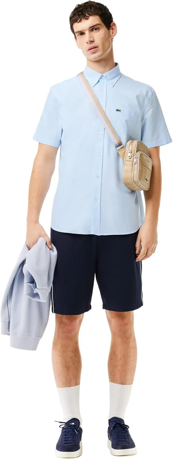 Lacoste Men's Regular Fit Short Sleeved Oxford Shirt