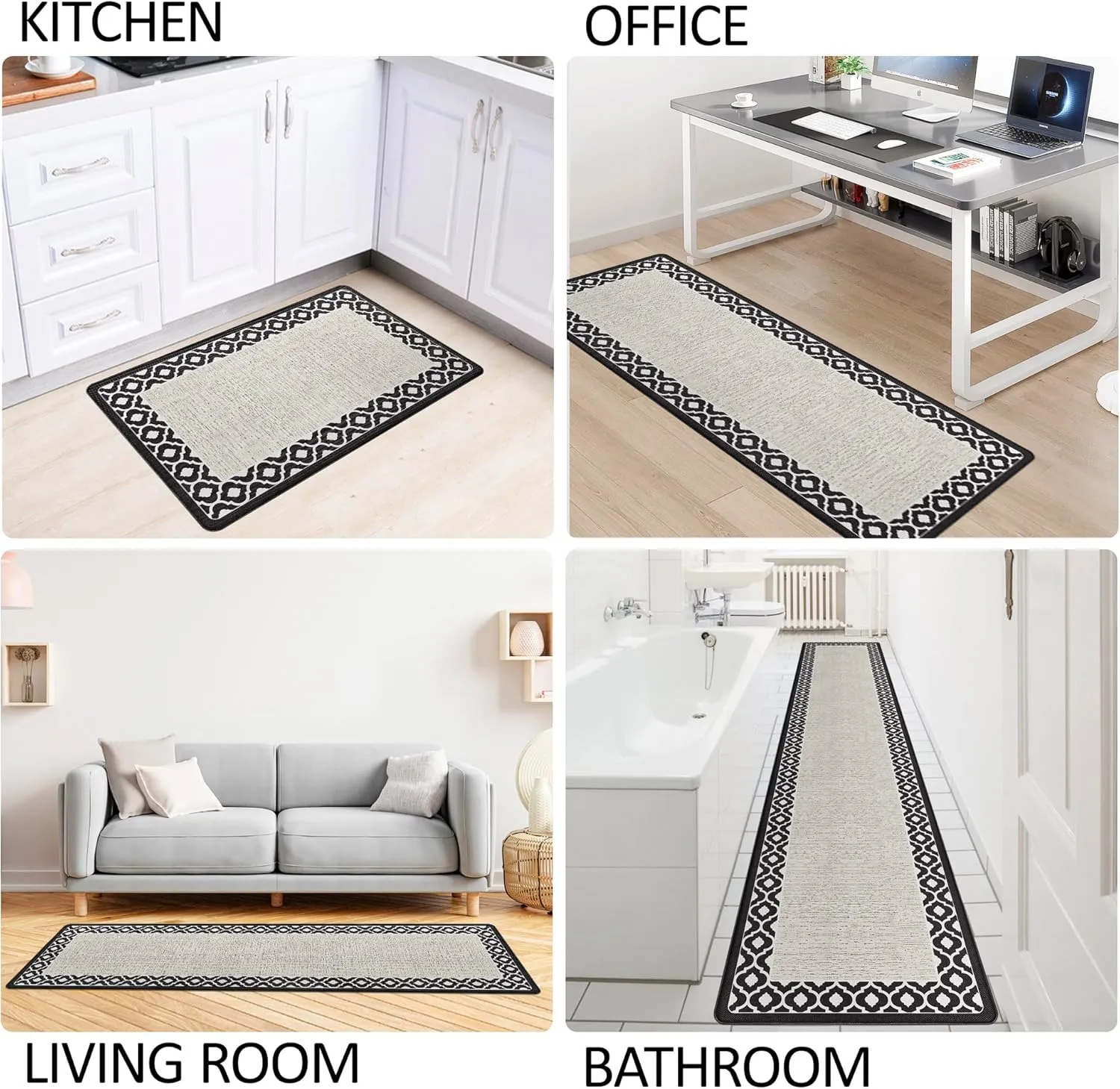 Large Kitchen Padded Mats Long 17.394.5inch Non Slip Washable Laundry Office Sink