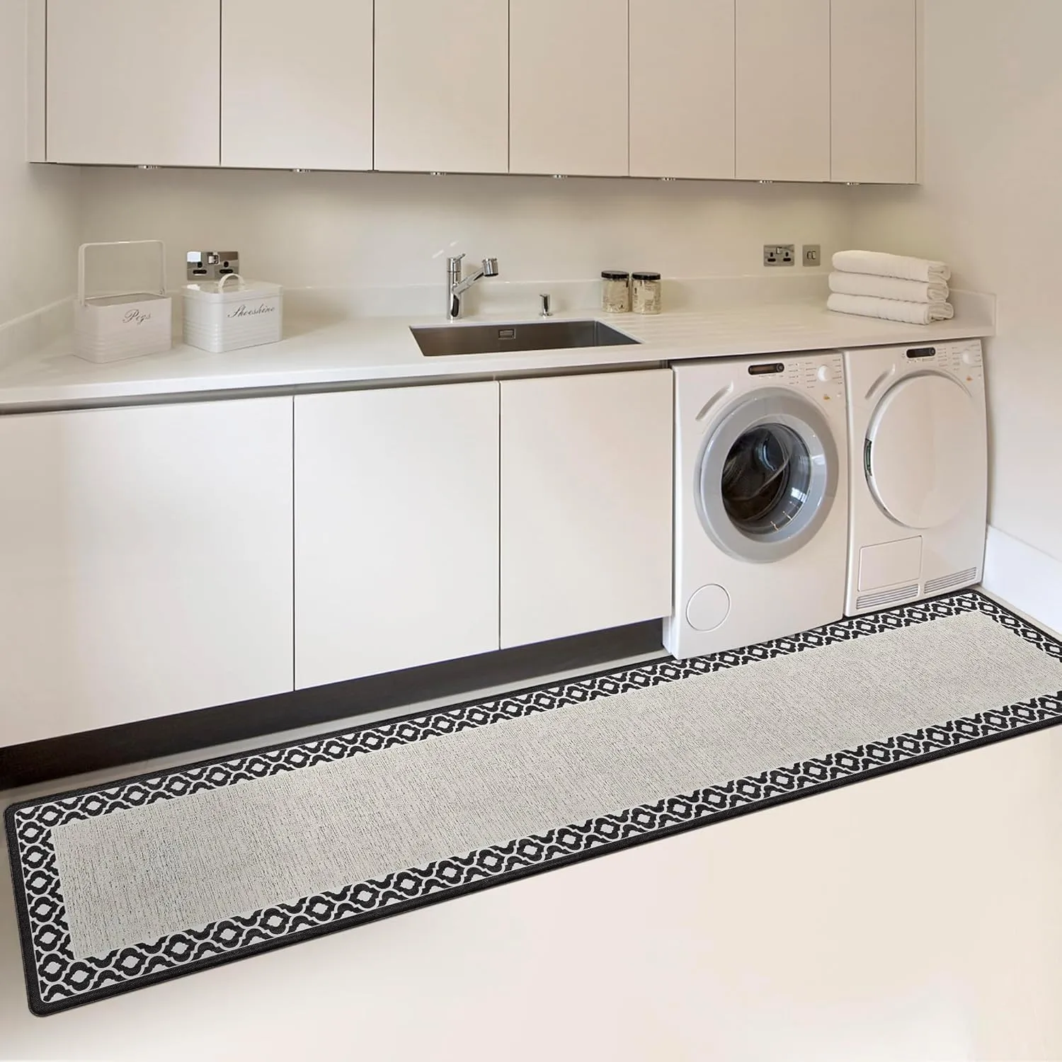 Large Kitchen Padded Mats Long 17.394.5inch Non Slip Washable Laundry Office Sink