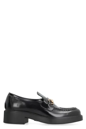 Leather loafers
