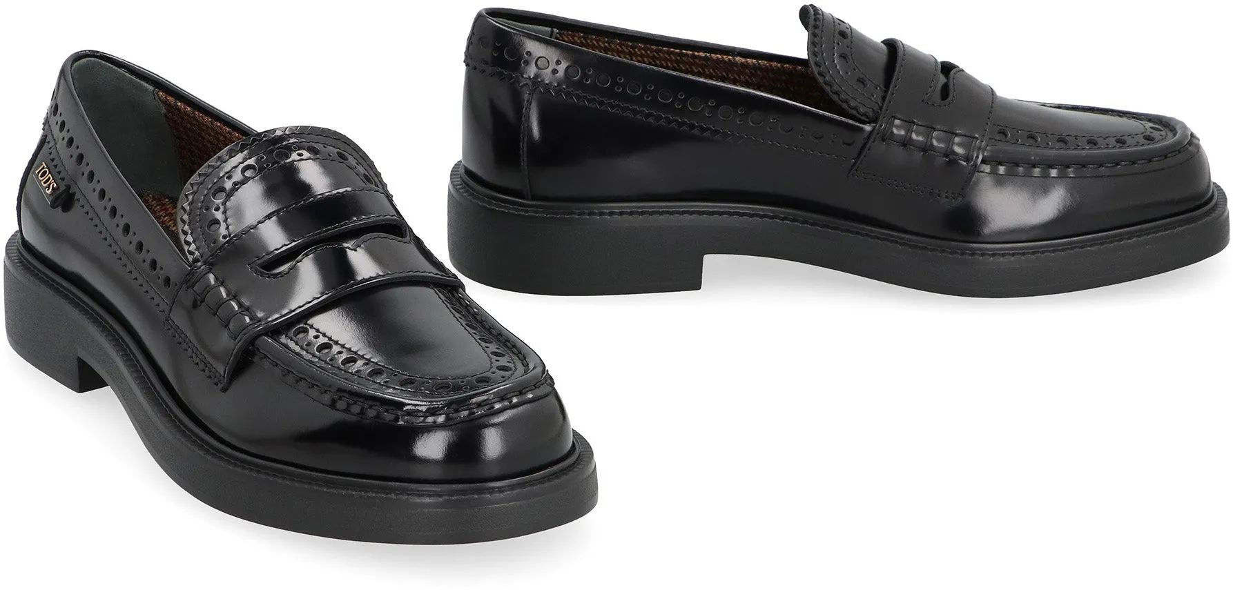 Leather loafers