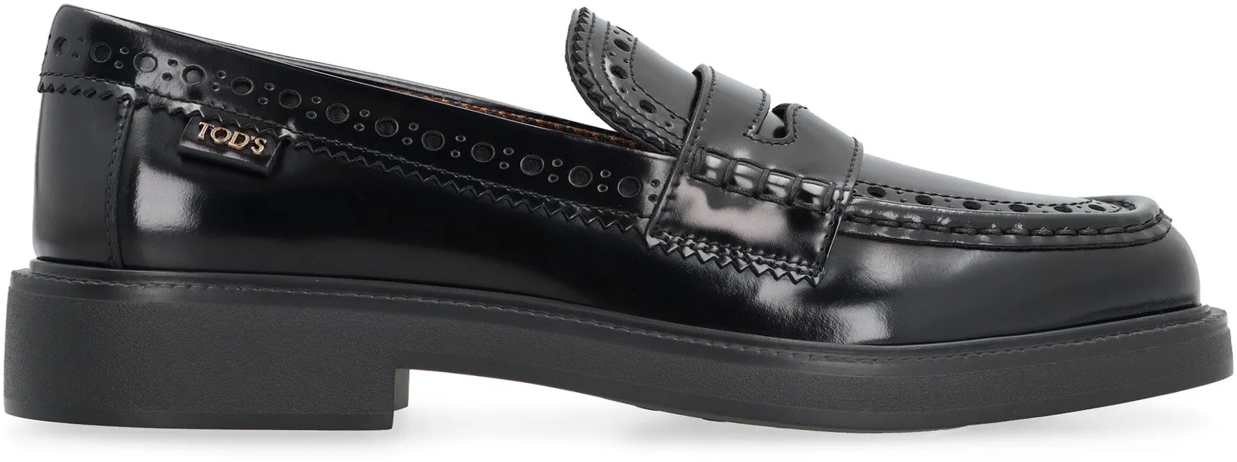 Leather loafers