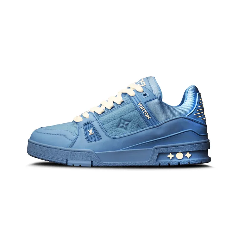 Louis Vuitton Trainer Low 'Blue Embossed Monogram'