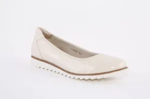 LUNAR - FLB002 FULTON-FLAT FASHION POMP - BEIGE