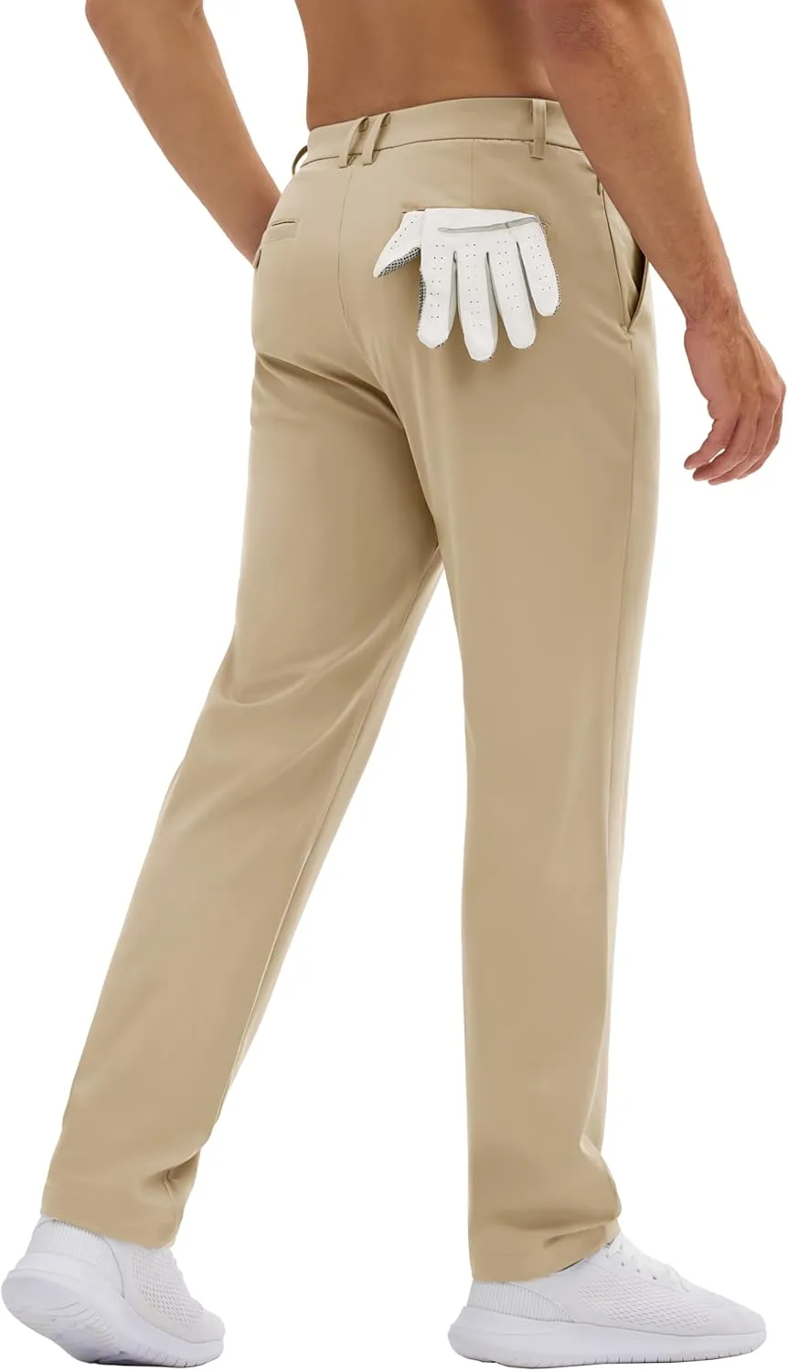 MAGCOMSEN Men's Golf Pants Classic Fit - 30"/32"/34" Stretch Water Resistant Quick Dry Flat Front Dress Pants with 5 Pockets
