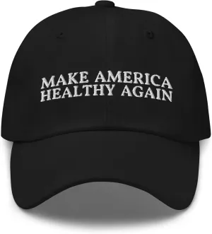 Make America Healthy Again Dad Hat - Funny Health Conscious Embroidered Cap - Gift for Dietitian, Personal Trainer