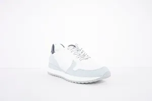 MARCO TOZZI - 23714-181 FLAT LACED FASHION SHOE - WHITE/BLUE