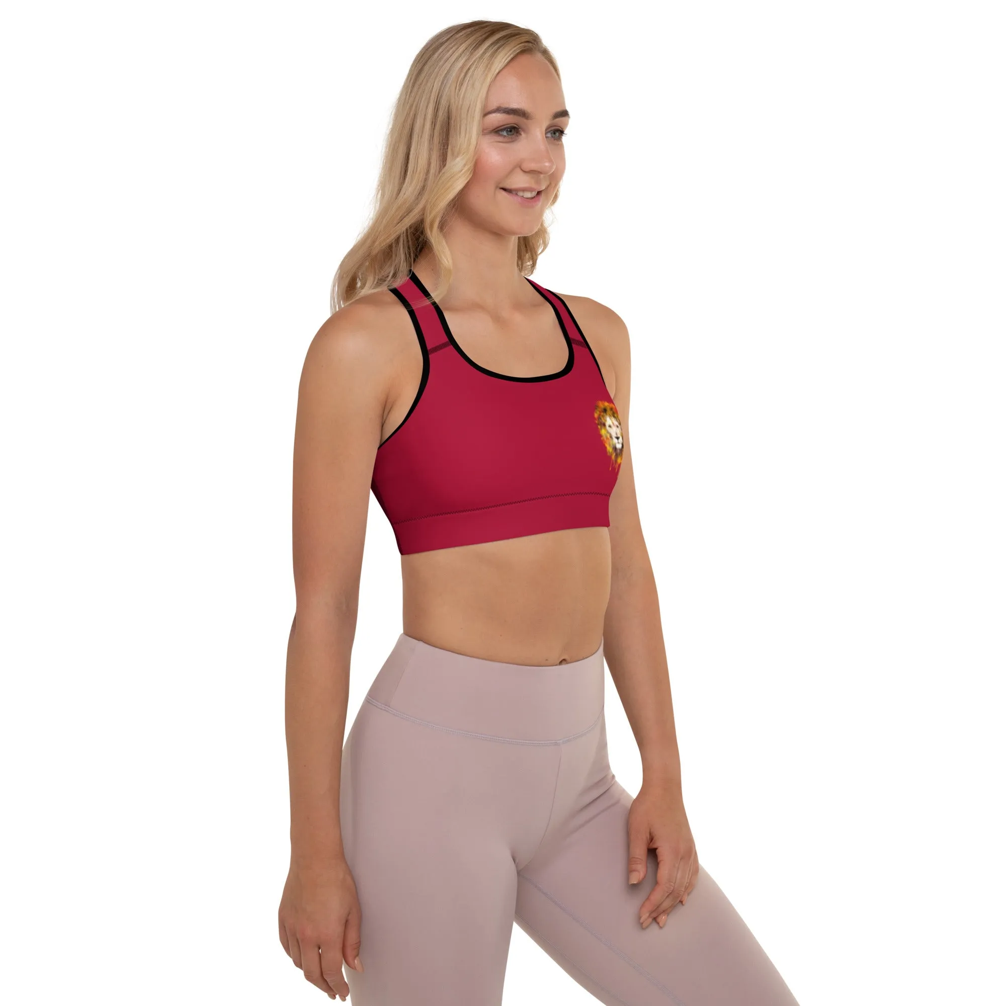 Maroon Sports Bra