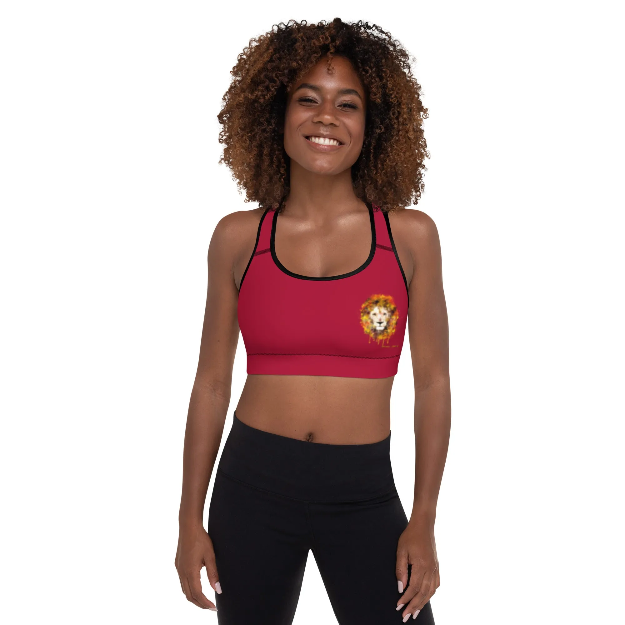 Maroon Sports Bra