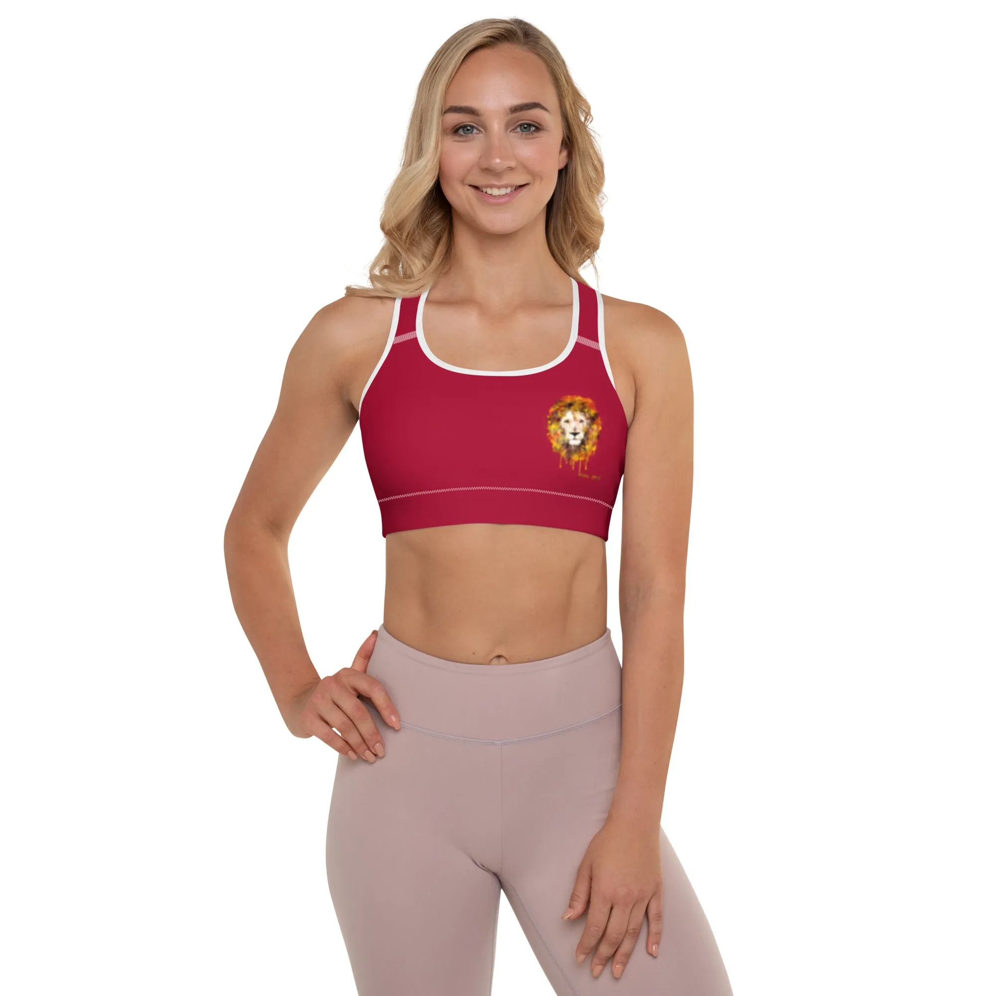 Maroon Sports Bra