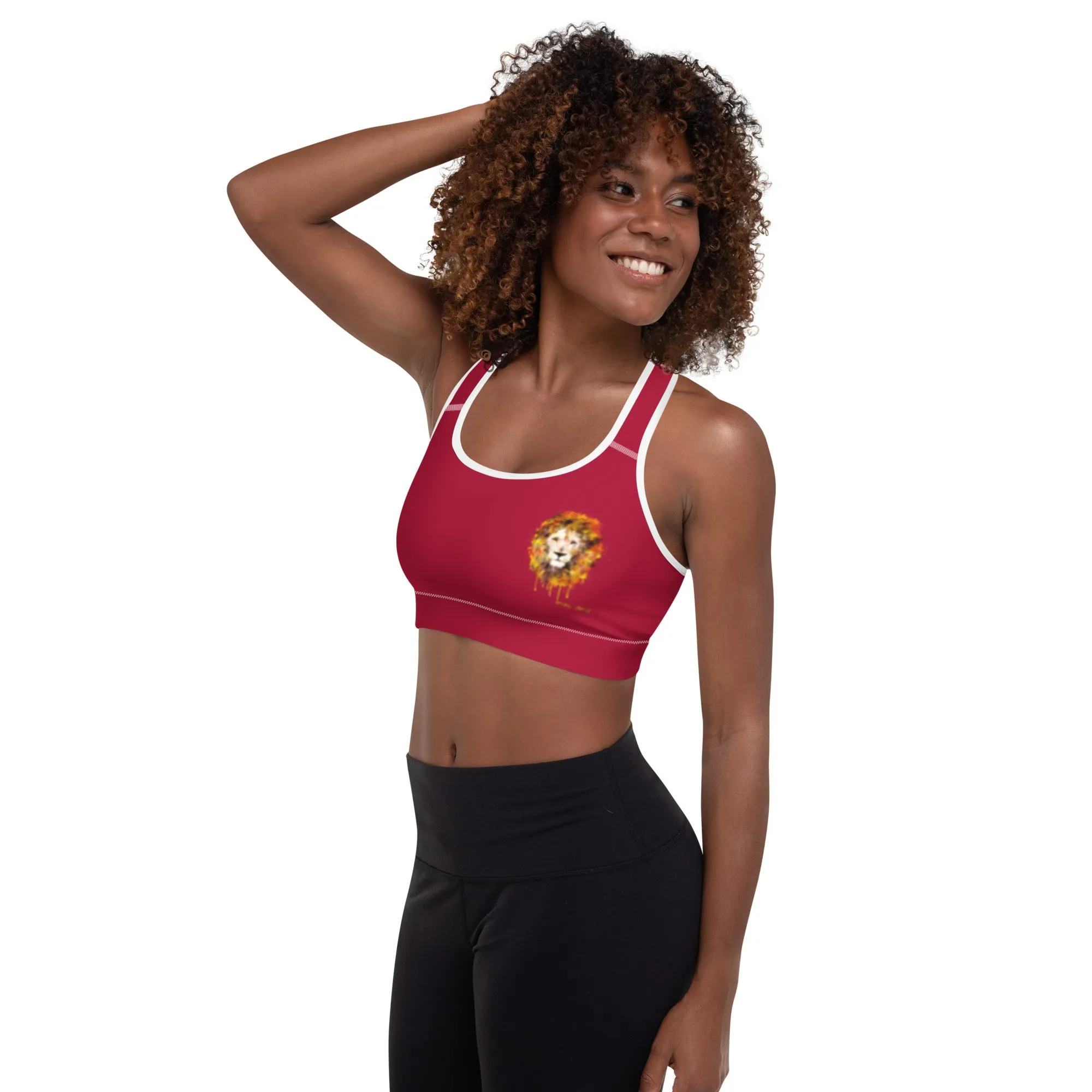 Maroon Sports Bra