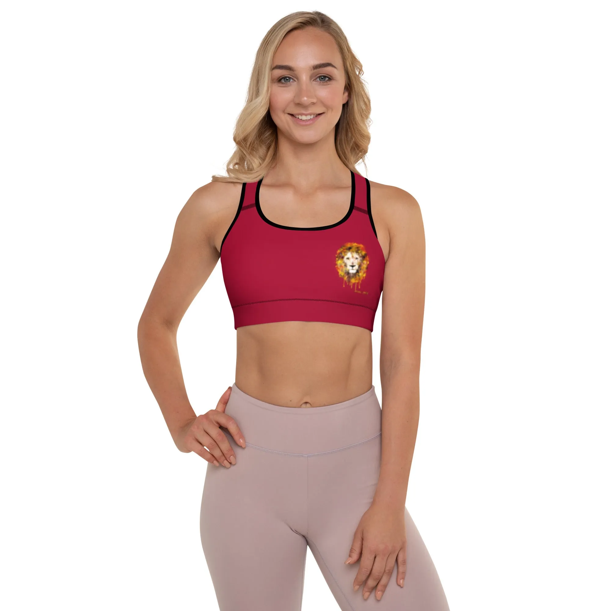 Maroon Sports Bra