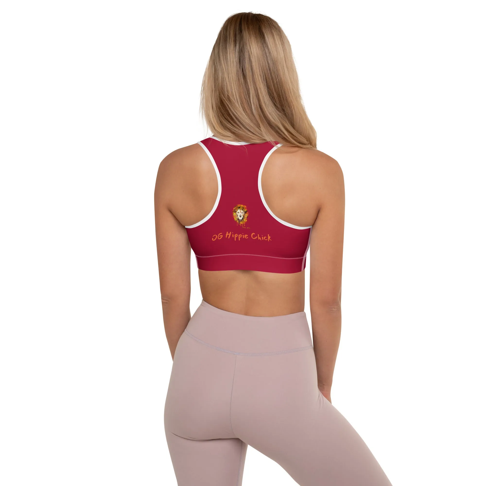 Maroon Sports Bra