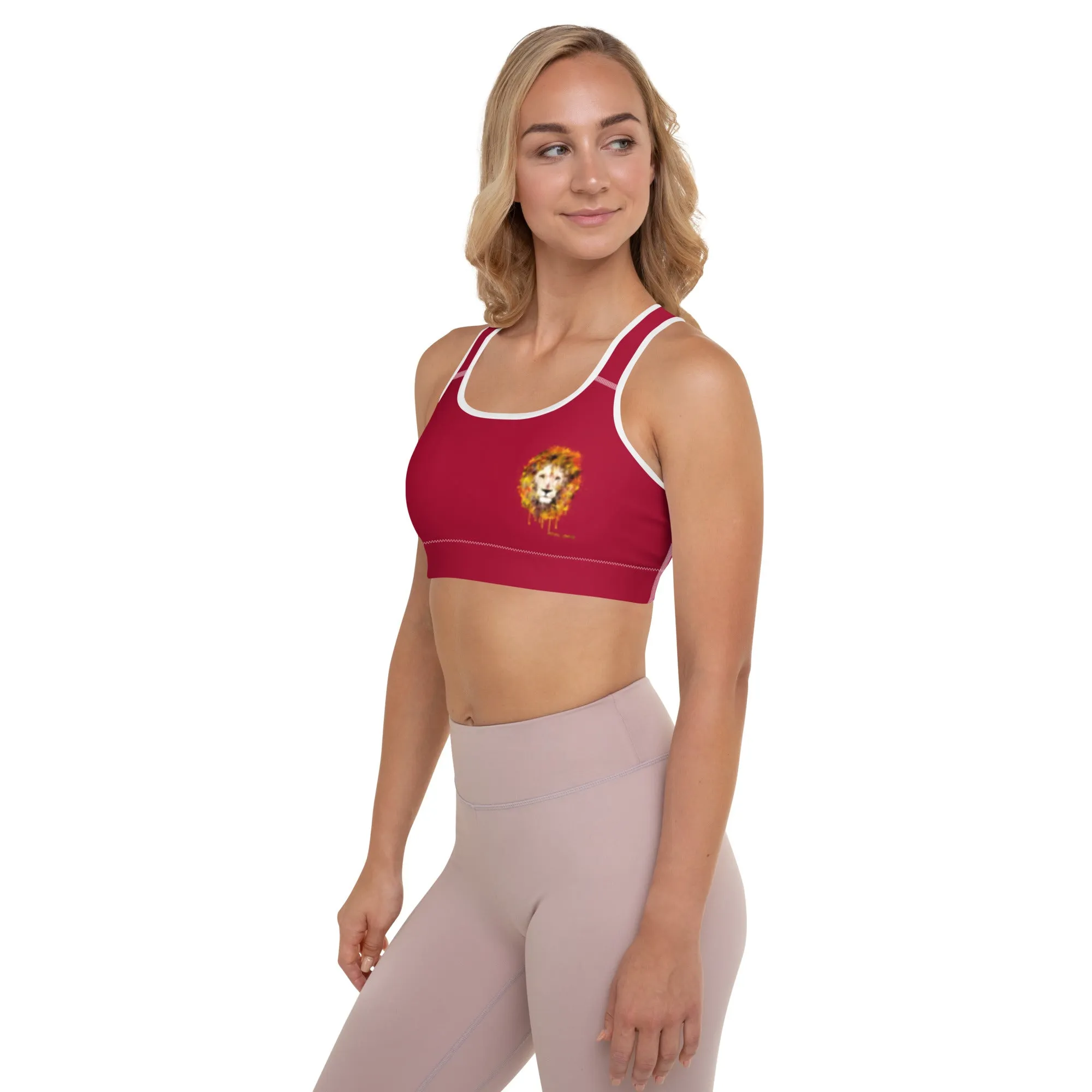 Maroon Sports Bra