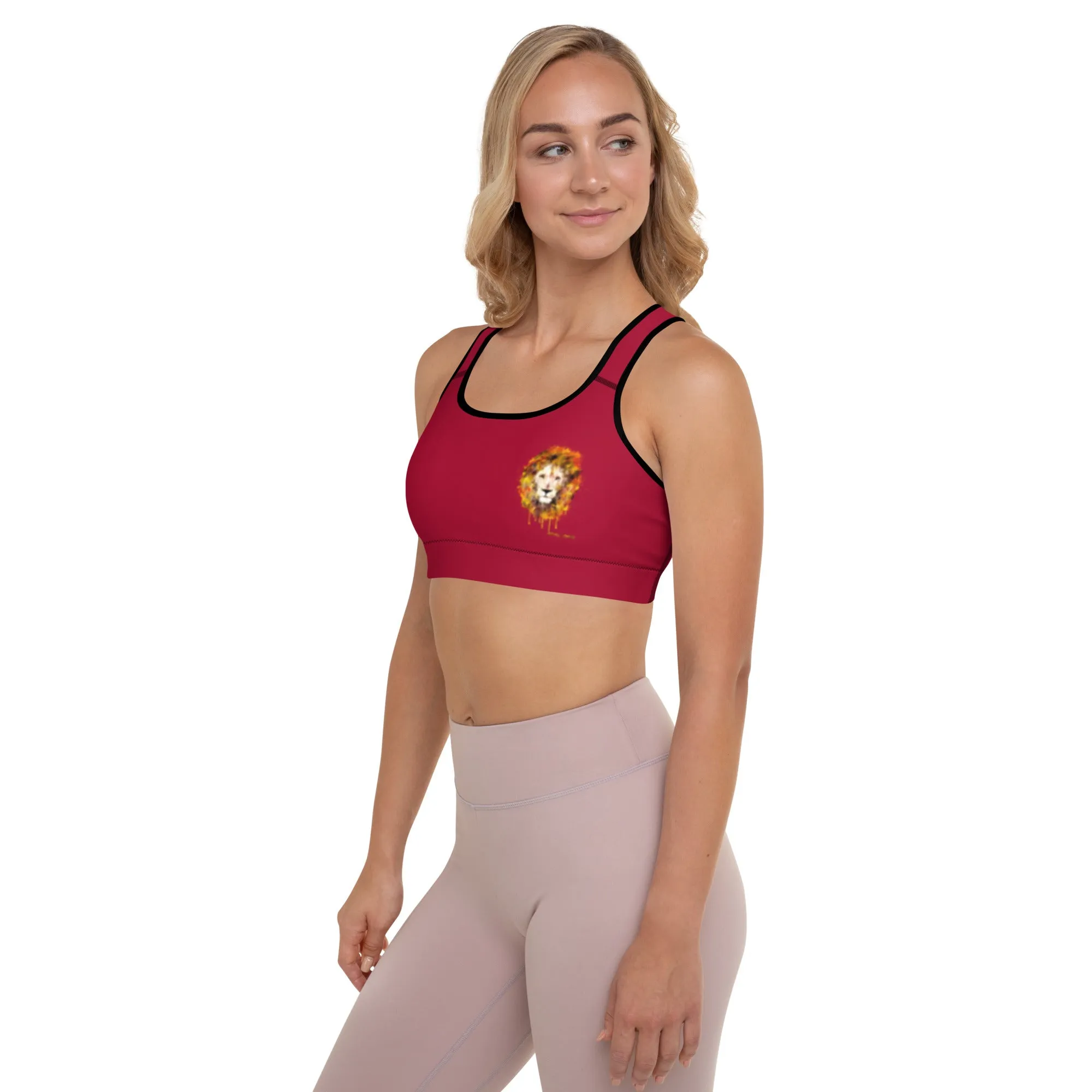 Maroon Sports Bra