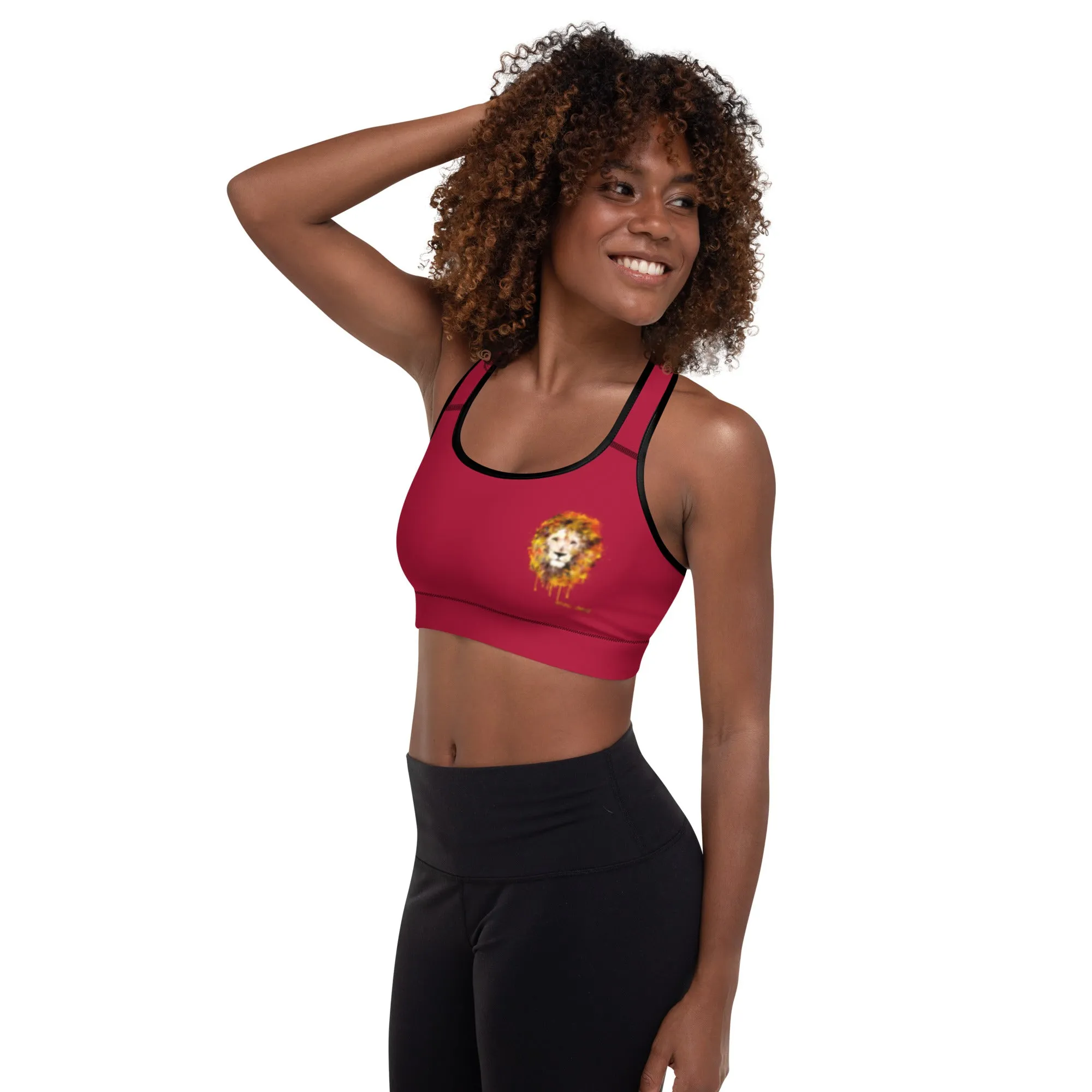 Maroon Sports Bra
