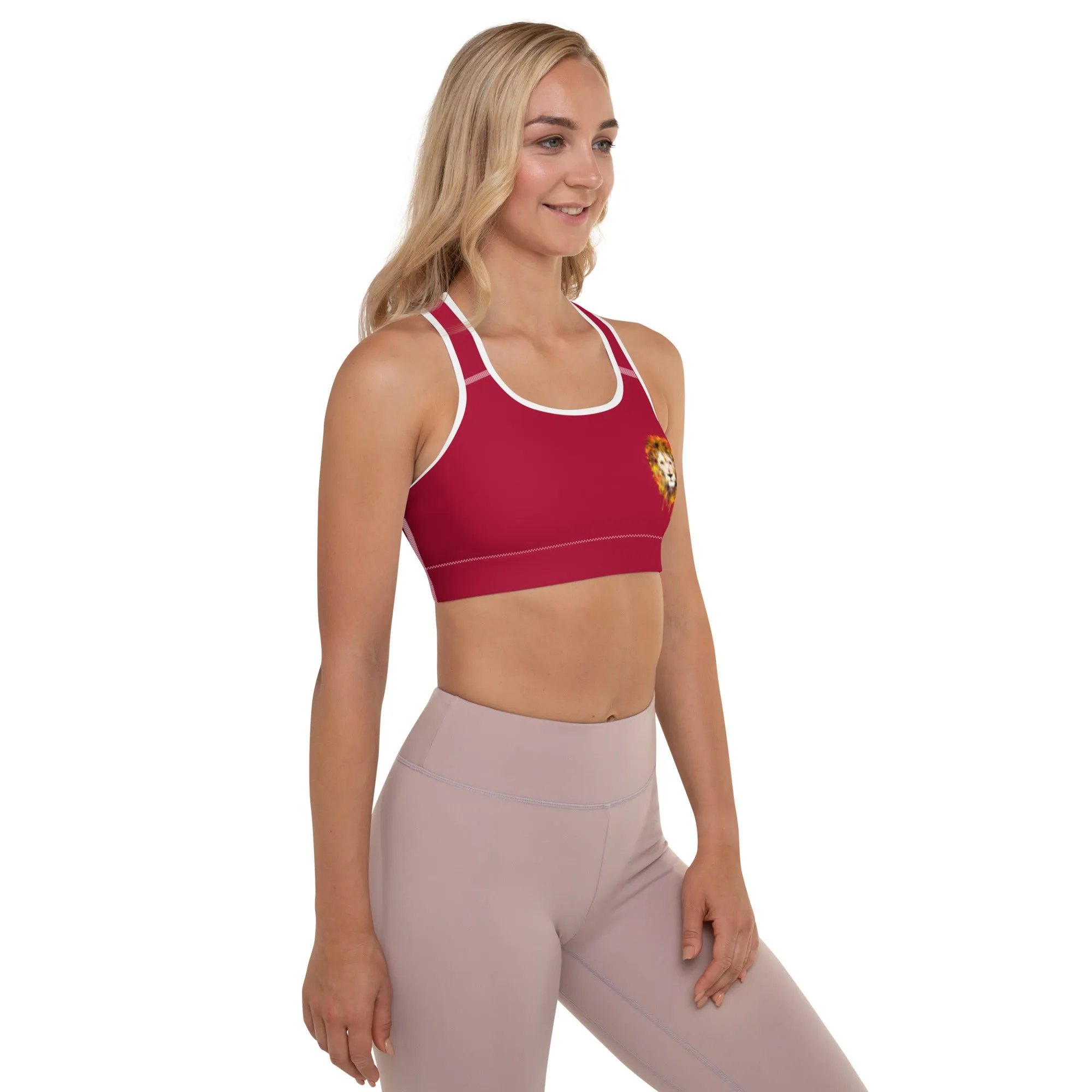 Maroon Sports Bra