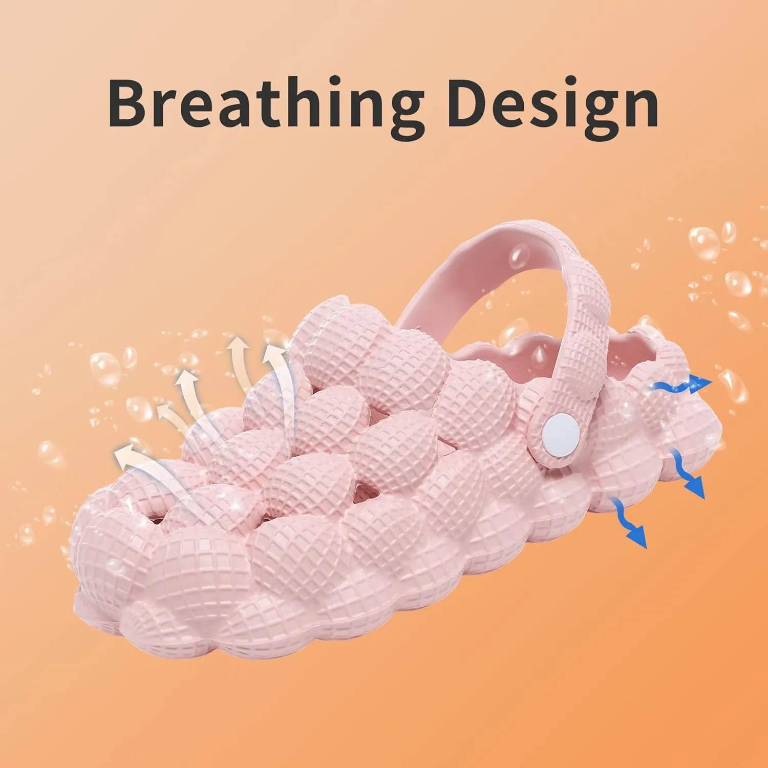 Massage Bubble Slippers, Bubble Slides for Women/Men, Funny Bubble Shoes, Unisex Breathable Beach Sandals, Non-slip Spa Slippers, Soft Pillow Stress Relief Slide, Home Bedroom Shower Trendy Ball Slippers