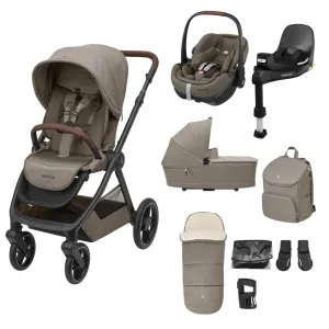 Maxi-Cosi Oxford 9 Piece Premium Pebble 360 Pro2 Bundle - Twillic Truffle