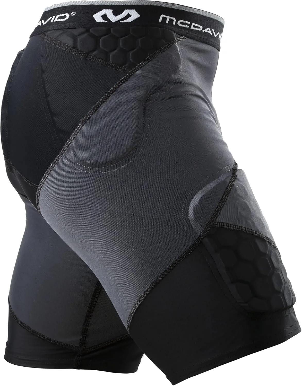 McDavid Compression Padded Girdle Shorts. Pads on HIPS, Thighs and Tailbone. Football, Lacrosse, Basketball and More.