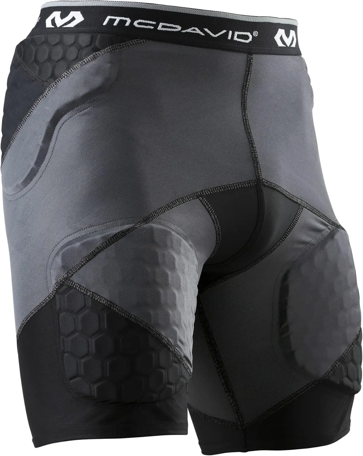 McDavid Compression Padded Girdle Shorts. Pads on HIPS, Thighs and Tailbone. Football, Lacrosse, Basketball and More.