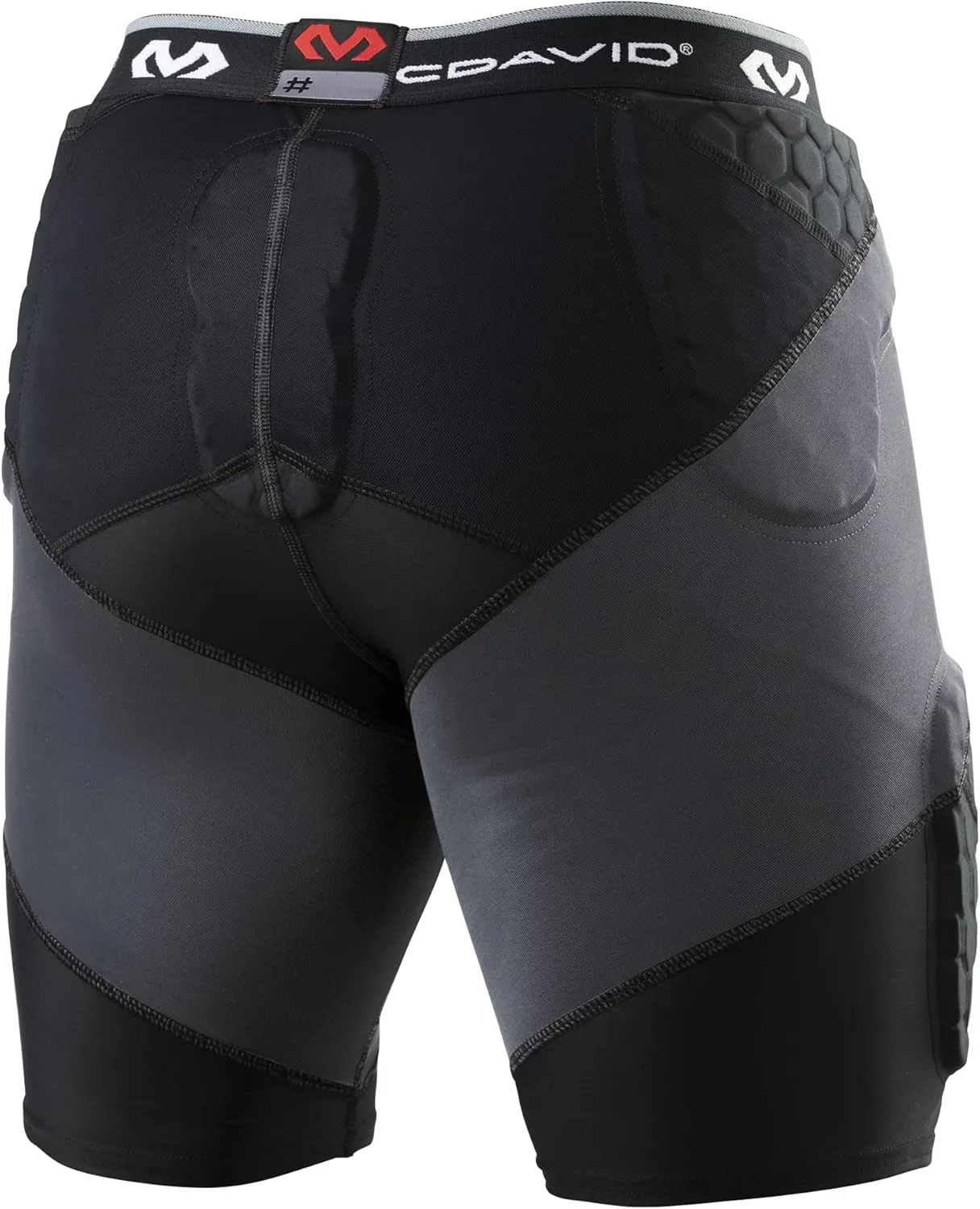 McDavid Compression Padded Girdle Shorts. Pads on HIPS, Thighs and Tailbone. Football, Lacrosse, Basketball and More.