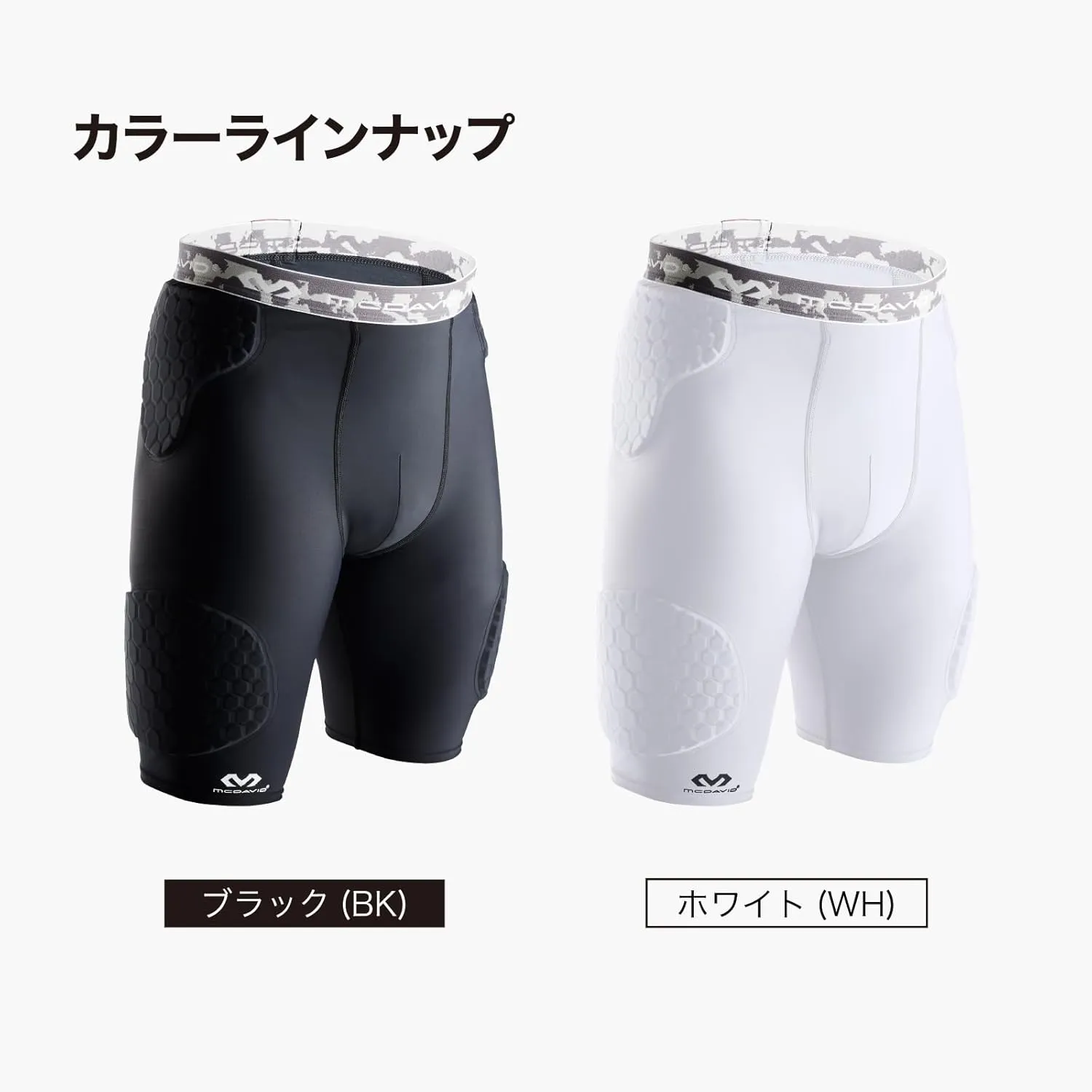 McDavid Compression Padded Shorts with HEX, Hip, Tailbone, Thigh Pads - Girdle Tights for Football, Hockey, Basketball-Unisex