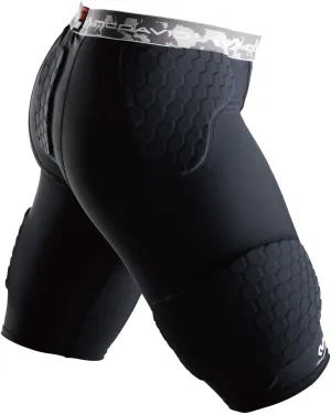 McDavid Compression Padded Shorts with HEX, Hip, Tailbone, Thigh Pads - Girdle Tights for Football, Hockey, Basketball-Unisex