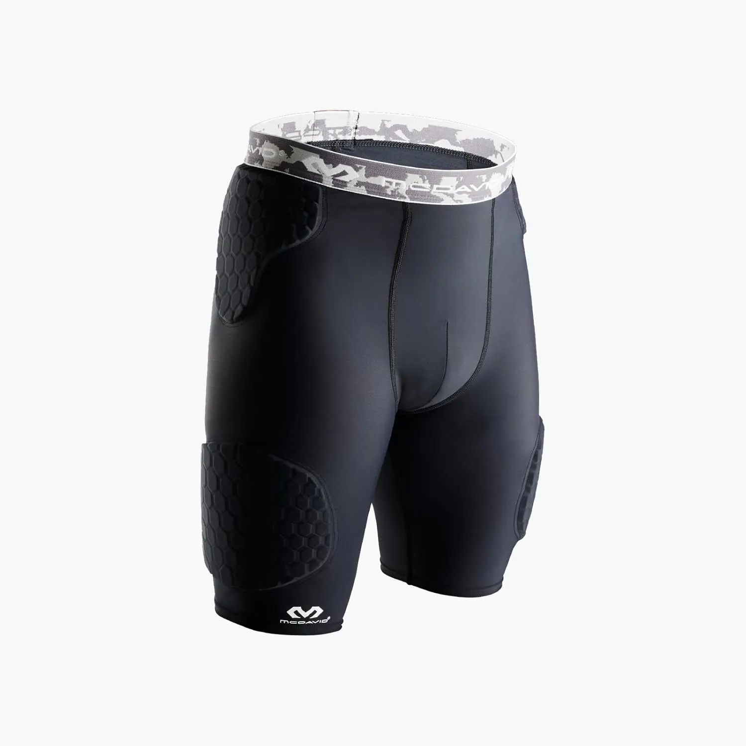 McDavid Compression Padded Shorts with HEX, Hip, Tailbone, Thigh Pads - Girdle Tights for Football, Hockey, Basketball-Unisex
