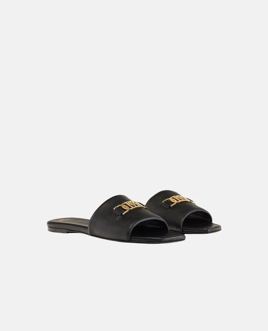Mcm Leather Flat Sandals