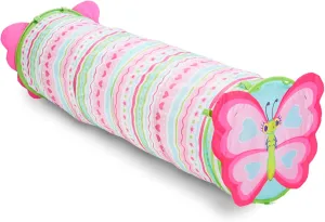 Melissa & Doug Sunny Patch Cutie Pie Butterfly Crawl-Through Tunnel (E-Commerce Packaging) - Indoor Outdoor Baby Tunnel Crawl Developmental Activity Toy
