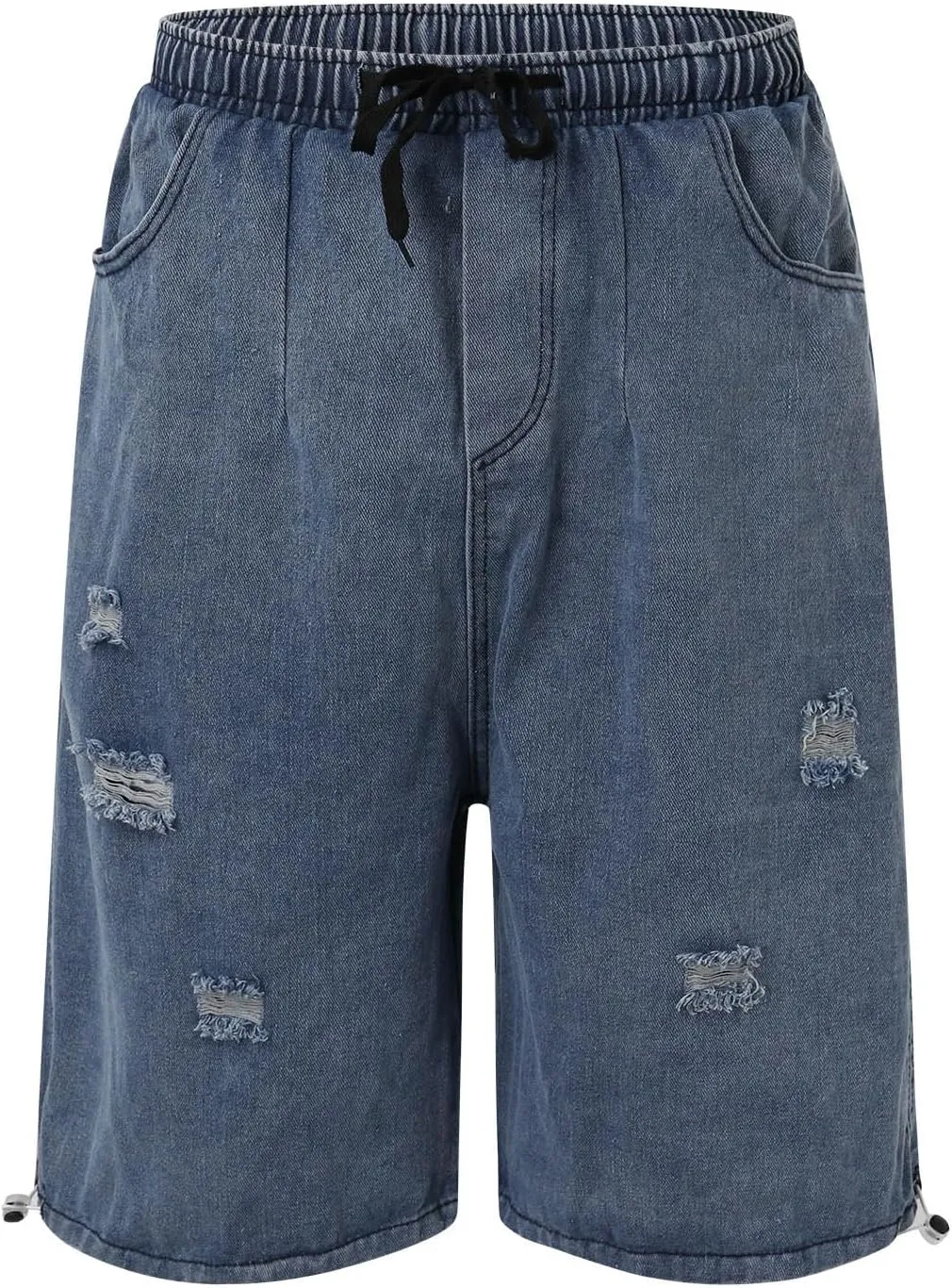 Men Y2K Vintage Baggy Jean Shorts Casual Summer Hip Hop Cargo Pants Loose Fit Denim Shorts Trendy Outfits