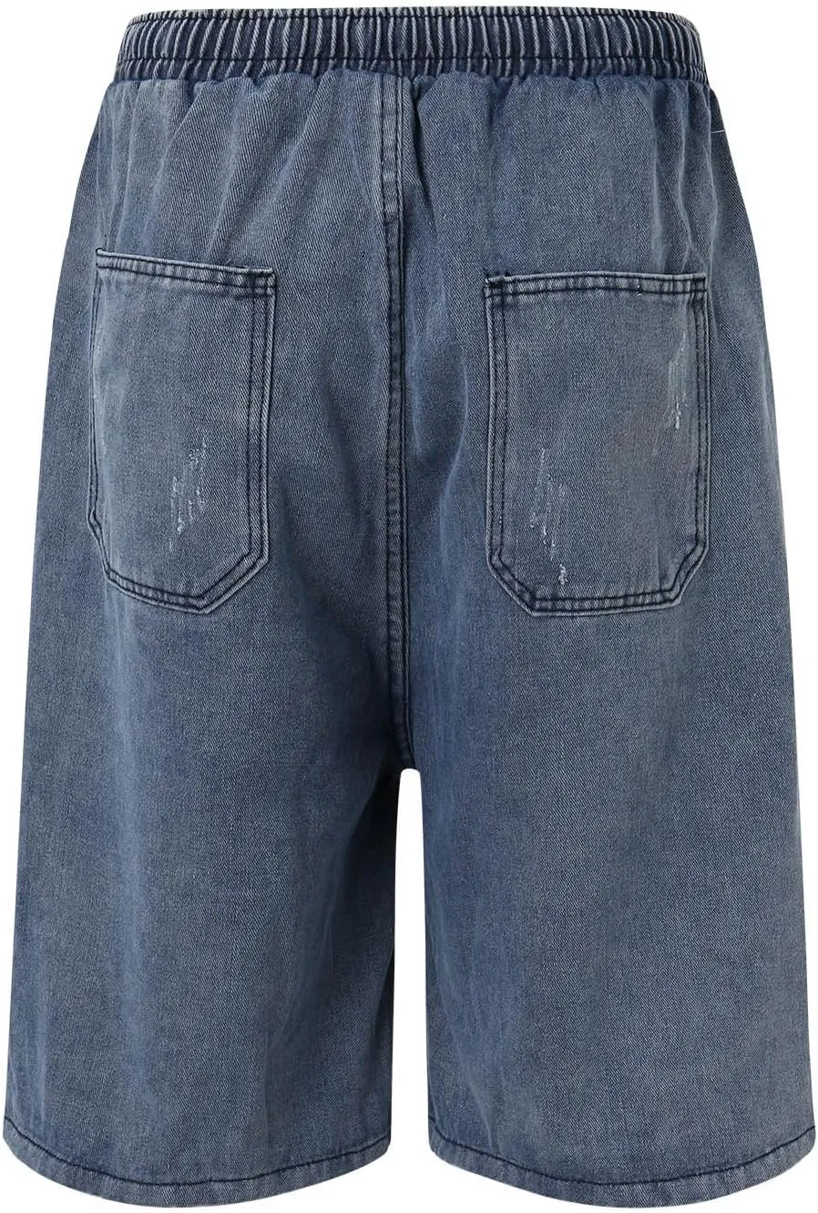 Men Y2K Vintage Baggy Jean Shorts Casual Summer Hip Hop Cargo Pants Loose Fit Denim Shorts Trendy Outfits