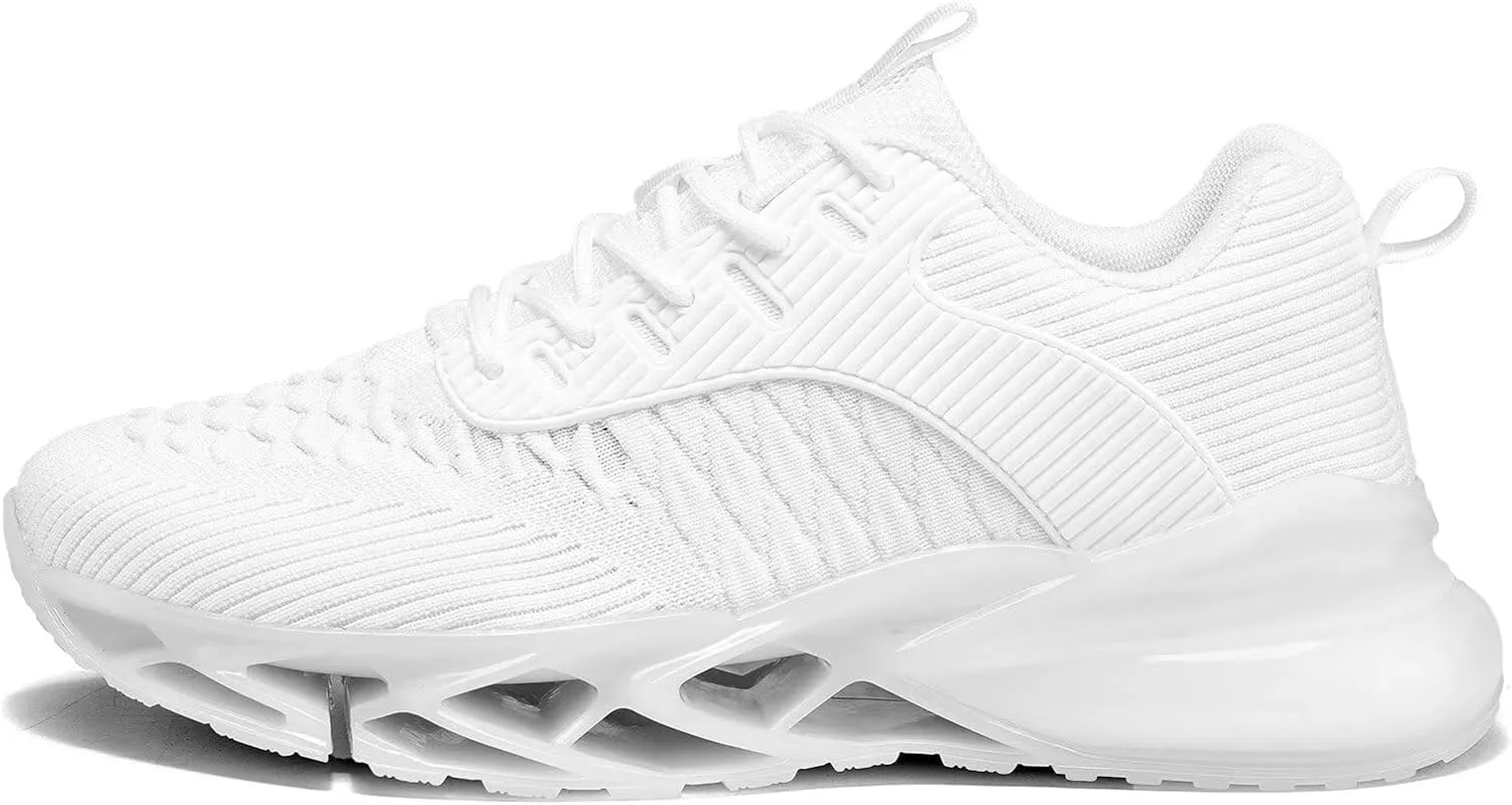 Mens Air Fashion Sneakers Blade Running Walking Shoes Comfortable Non Slip Work Sport Athletic Tennis Shoes
