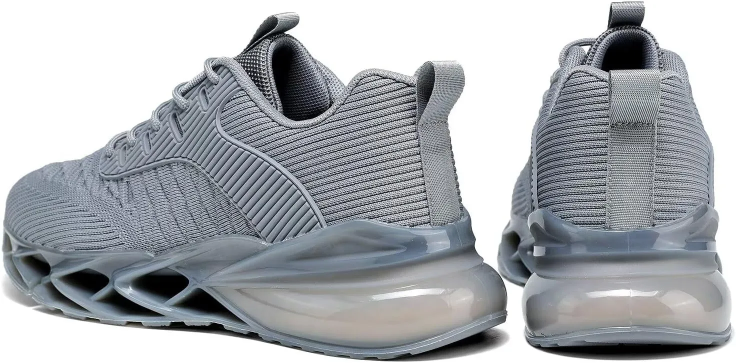 Mens Air Fashion Sneakers Blade Running Walking Shoes Comfortable Non Slip Work Sport Athletic Tennis Shoes