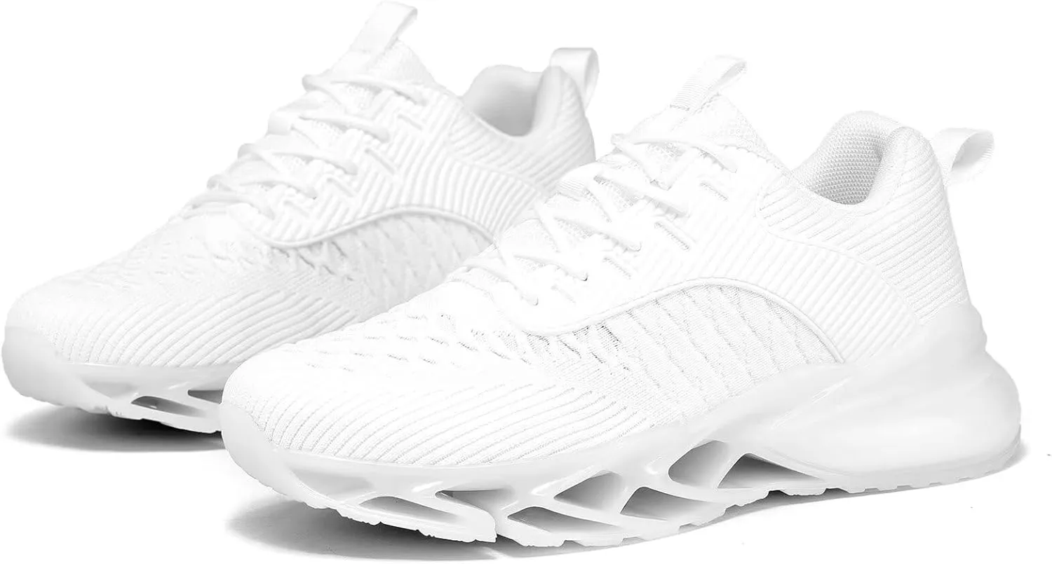 Mens Air Fashion Sneakers Blade Running Walking Shoes Comfortable Non Slip Work Sport Athletic Tennis Shoes