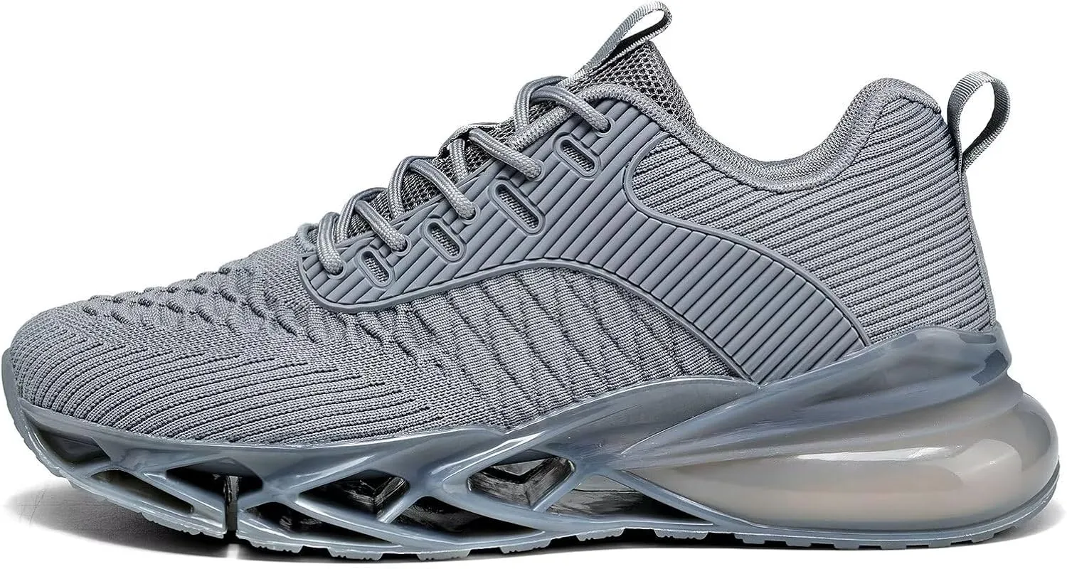 Mens Air Fashion Sneakers Blade Running Walking Shoes Comfortable Non Slip Work Sport Athletic Tennis Shoes