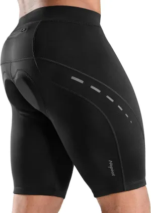Men's Bike Shorts 4D Padded Cycling Road Biking Riding Biker Bicycle Mountain Cycle Shorts Zipper Pockets
