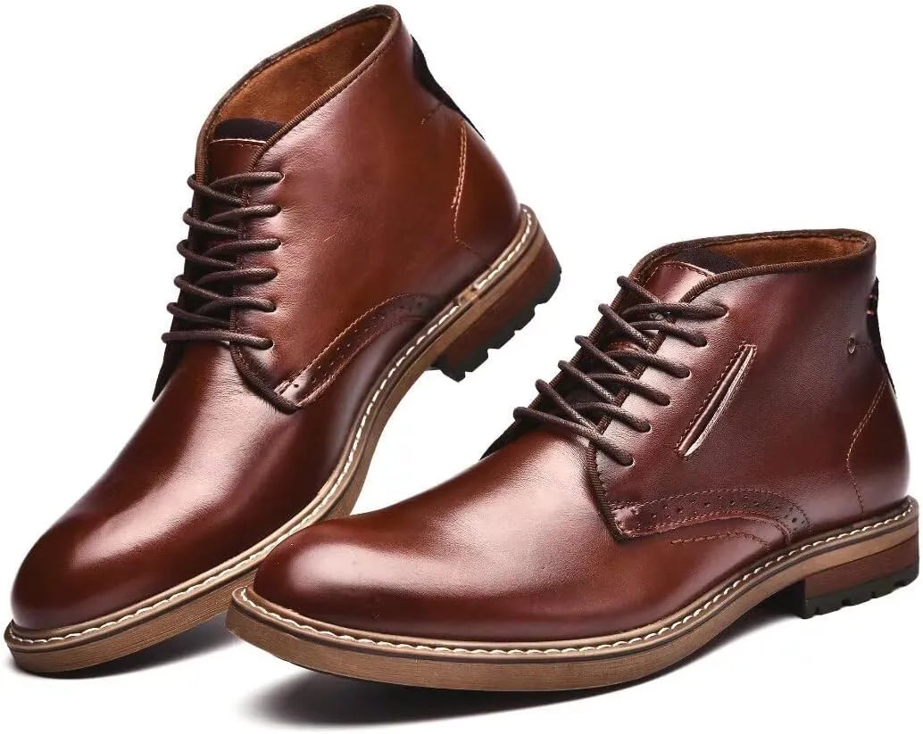 Men's Chukka Boots Genuine Leather Ankle Boot for Men Classic Casual Oxford Style Footwear